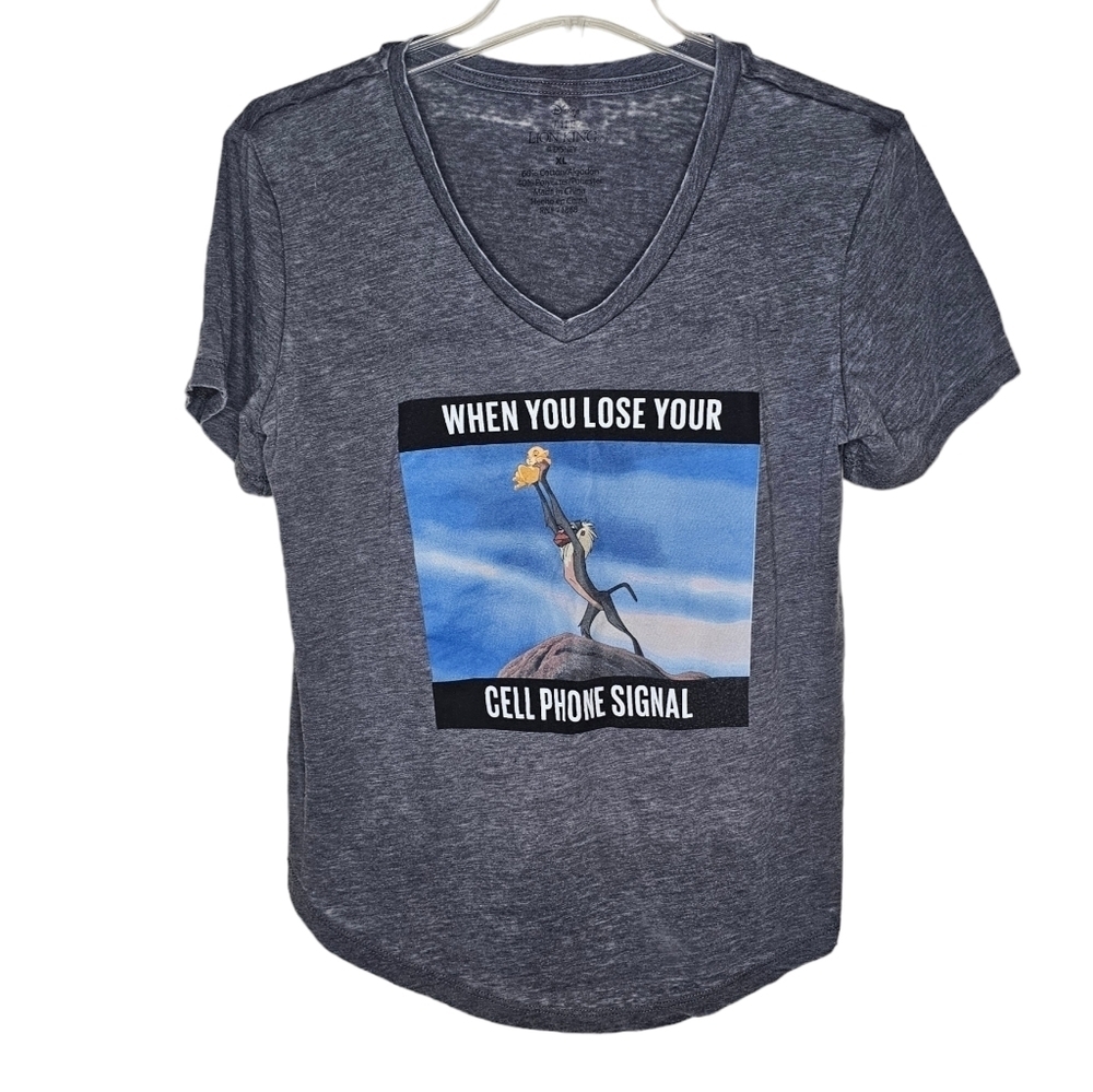 Disney The Lion King Meme Graphic Tee Size XL